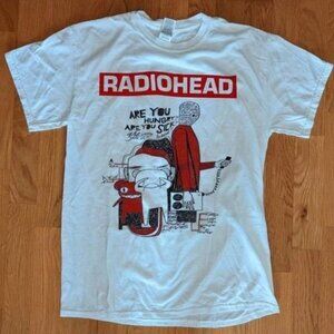 Radiohead Band Rock Graphic Tee Retro Music Fan Gift Unisex Classic Style 134